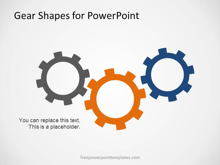 Free Gear Shapes Template For PowerPoint