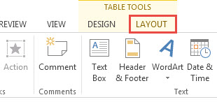 Adjusting Width and Height of Cells in PowerPoint 2013 1