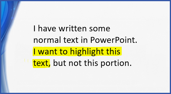 how to highlight over picture powerpoint