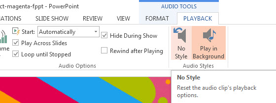 How To Insert Audio in PowerPoint 2013 3