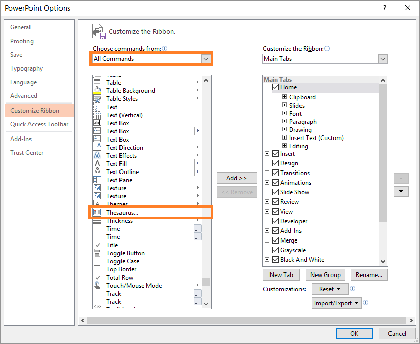 Using Thesaurus in PowerPoint Free PowerPoint Templates