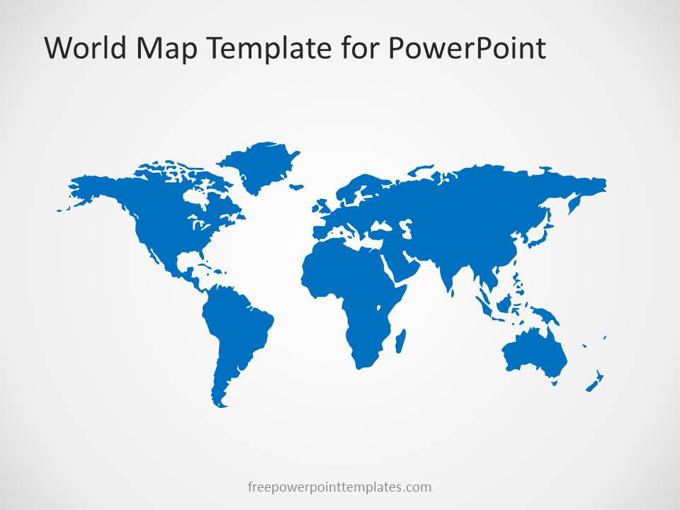 00004 01 World Map 2 Free Powerpoint Templates