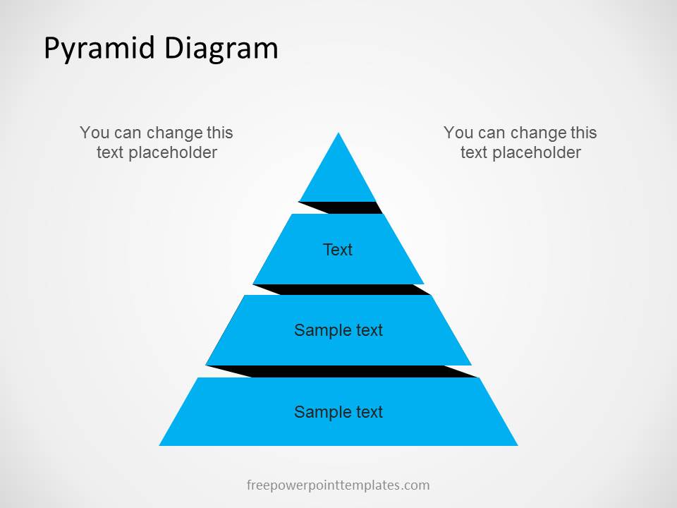 Free Pyramid Diagram for PowerPoint with 4 Levels pyramid diagram 