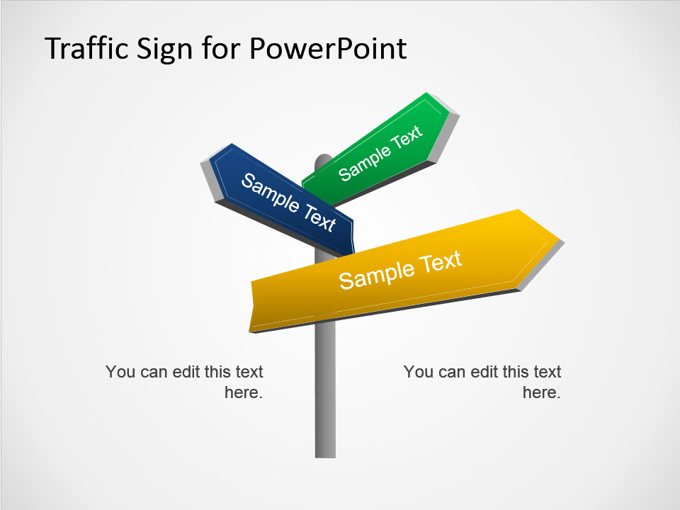 Traffic Sign Powerpoint Template