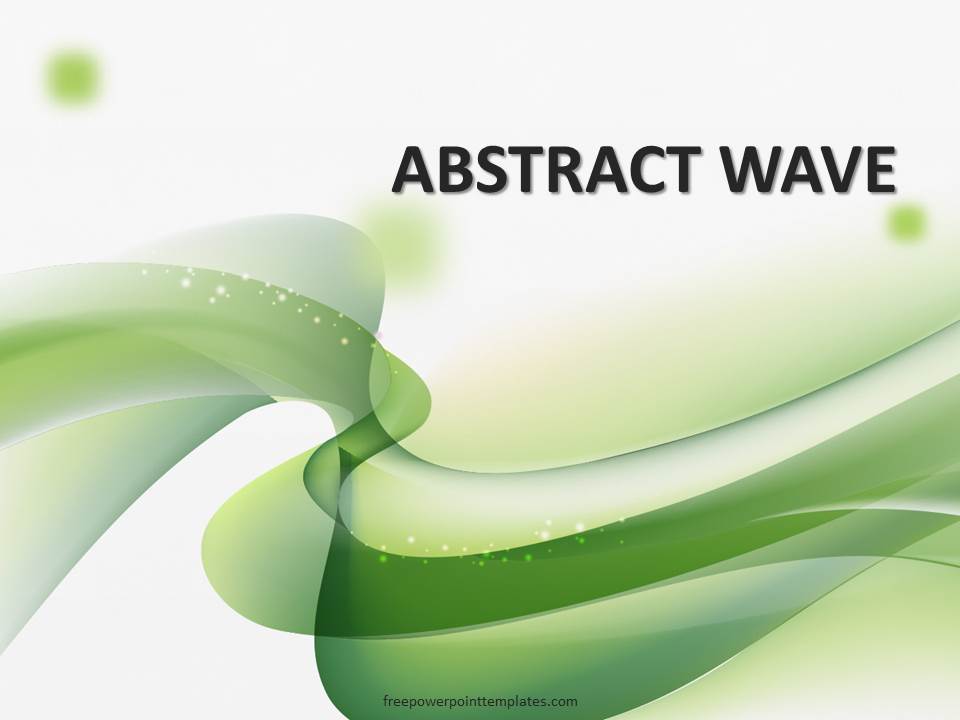 Free Green Wavy Powerpoint Template