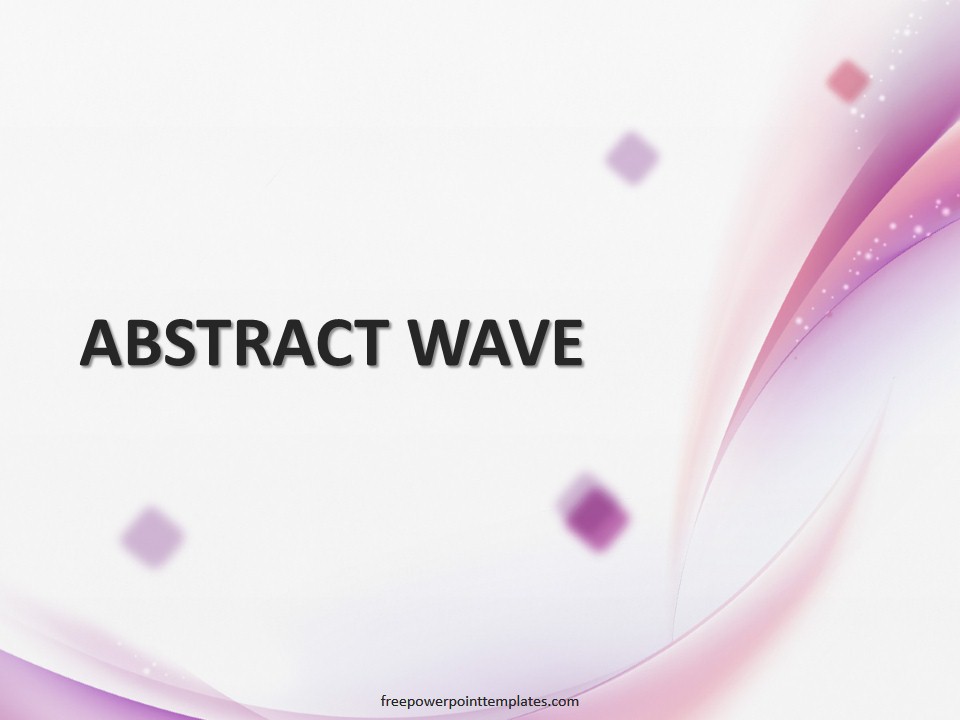 Free Purple Wavy PowerPoint Template