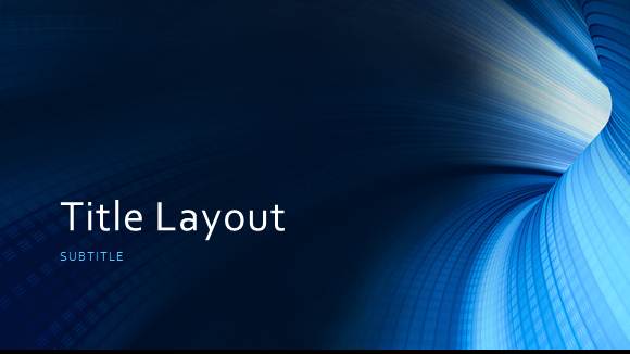 Free Blue Tunnel Template for PowerPoint Online - Free PowerPoint Templates