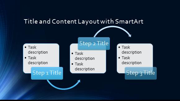 Free Blue Tunnel Template for PowerPoint Online  5