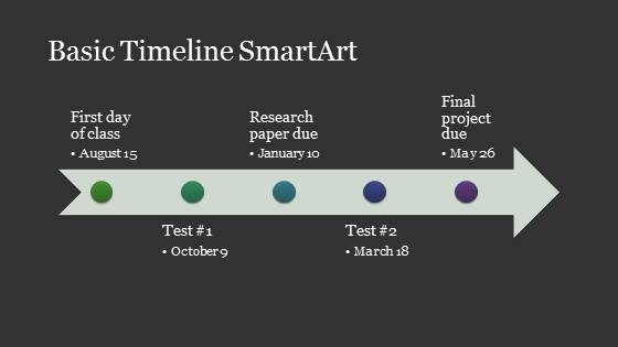 Free Basic Timeline Template for PowerPoint