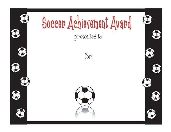 Free Soccer Performance Achievement Template for PowerPoint 