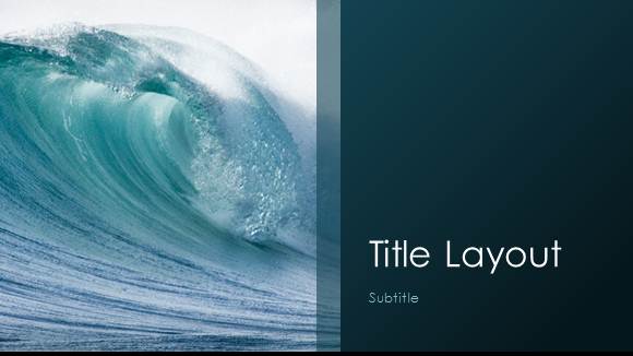 Free Sea waves template for PowerPoint Online-1