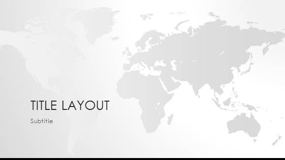 Free World Map (Black & White) Template for PowerPoint Online - Free  PowerPoint Templates