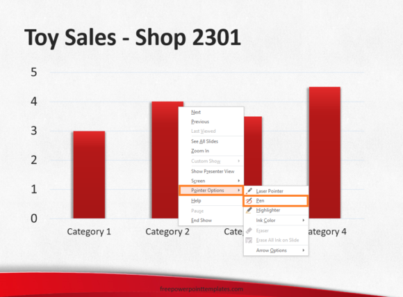 Annotate -- Pointer Options - Pen - FreePowerPointTemplates