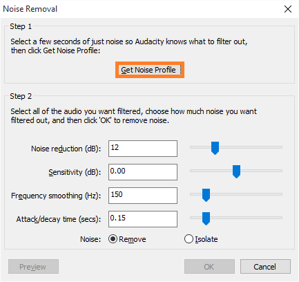 Use Audio - Audacity - Noise Removal - 2 - FreePowerPointTemplates