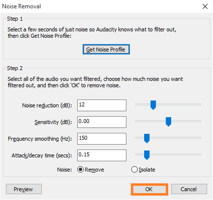 Use Audio - Audacity - Noise Removal - 3 - FreePowerPointTemplates