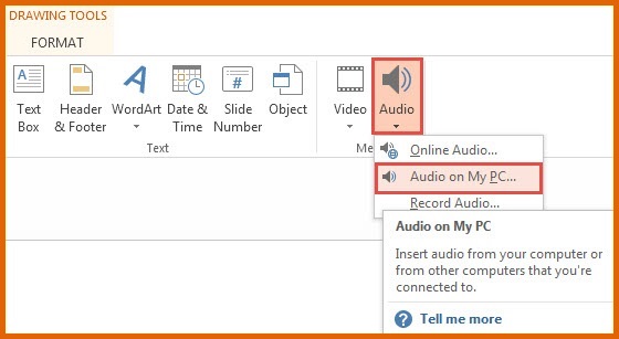 how to add background music to powerpoint from youtube