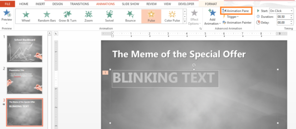 how-to-make-text-blink-or-pulse-in-powerpoint-2013-free-powerpoint