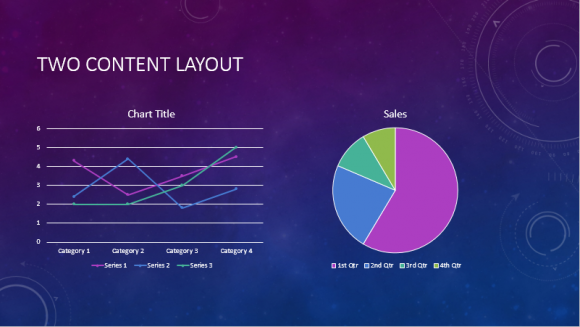 Celestial PowerPoint Template - Charts --- FreePowerPointTemplates