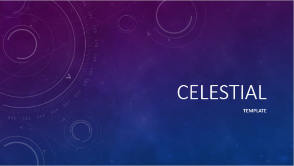 Celestial PowerPoint Template - Main -- FreePowerPointTemplates