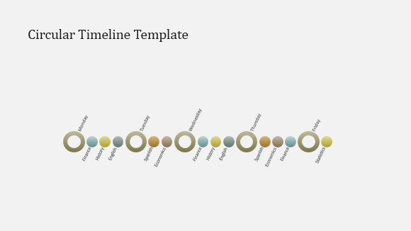 Circular Timeline Template for PowerPoint Online 0