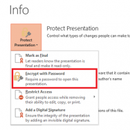 Click File menu - Protect Presentation 2 - Featured -- freepowerpointtemplates