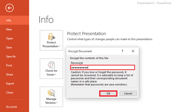 Click File menu - Protect Presentation 3 - Powerpoint 2013 - freepowerpointtemplates