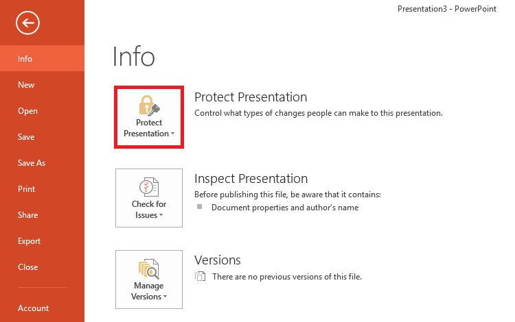 How To Password Protect A PowerPoint 2013 Presentation? - Free ...