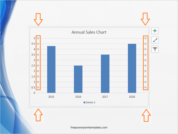 Column Graph - Default Graph - Horizontal Lines - FreePowerPointTemplates