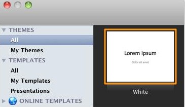Create New Blank Presentation in PowerPoint 2011 for Mac 3