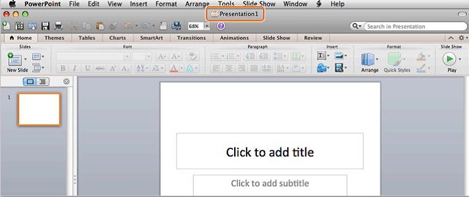 set presentation options for powerpoint for mac 2011