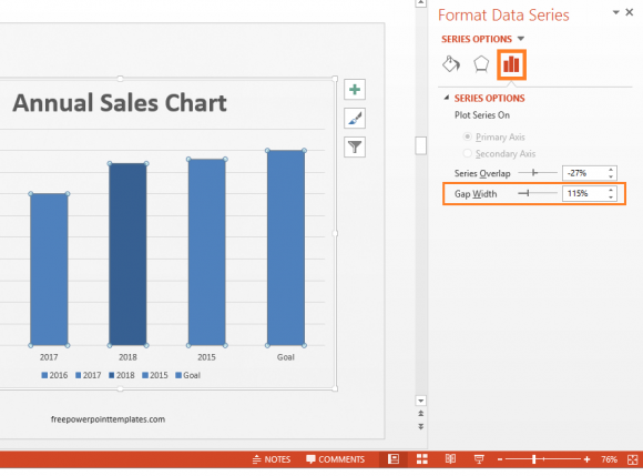 Data Labels - Insert Column Graph - 3 - FreePowerPointTemplates