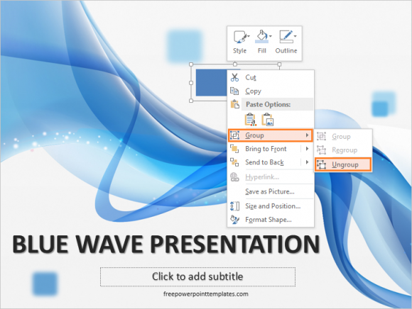 Diagrams - Group - Ungroup - FreePowerPointTemplates