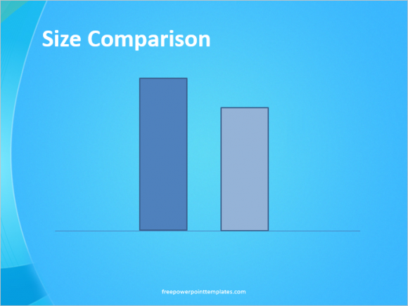 Drawings - Size Comparison - Proportional Diagrams - FreePowerPointTemplates