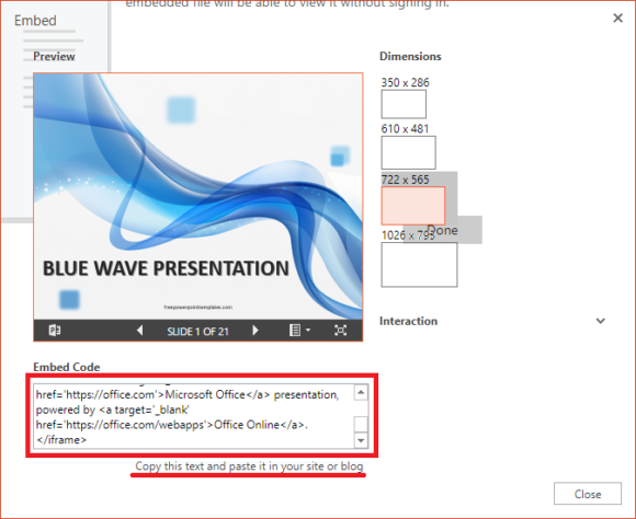 embed presentation in powerpoint