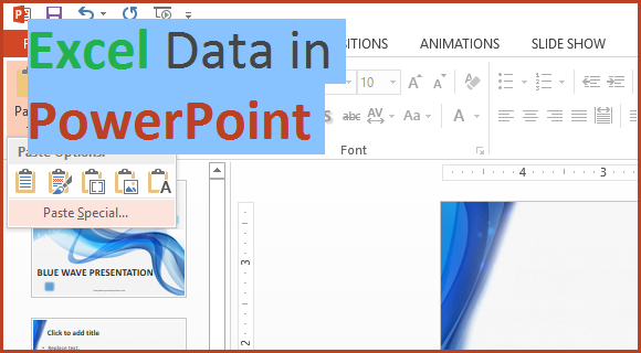 Excel - Paste Special - Featured - FreePowerPointTemplates