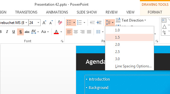 Formatting Paragraphs in PowerPoint 2013 3