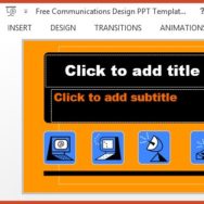 Free Communications Design PPT Template -- Featured - FreePowerPointTemplates