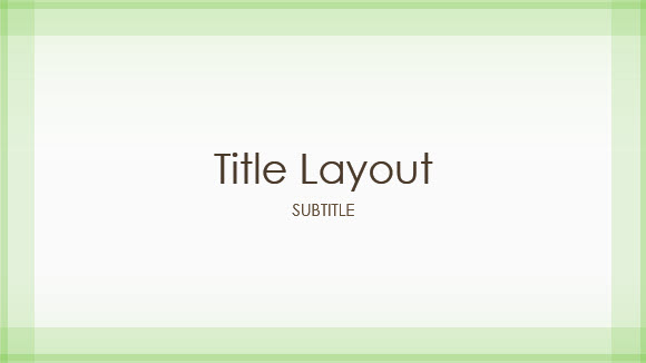 Free Green Border Template for PowerPoint Online 1