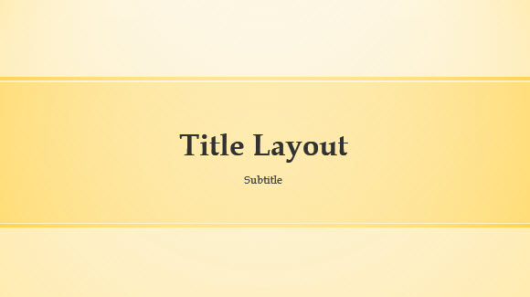 Free Yellow Band Template for PowerPoint Online 1