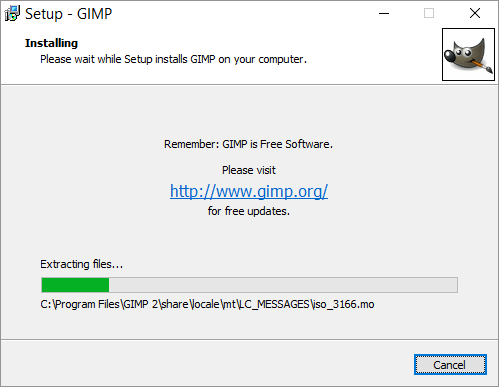 GIMP -- Installation - PowerPoint - FreePowerPointTemplates