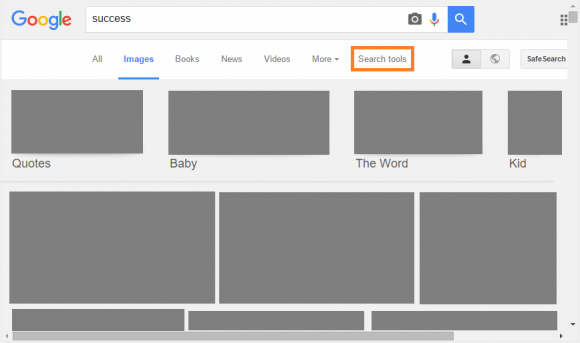 Google Images - Search Tools - 1.1 - FreePowerPointTemplates