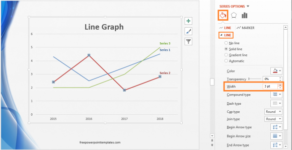 Graph - Hacks - Line Graph - Thick - FreePowerPointTemplates