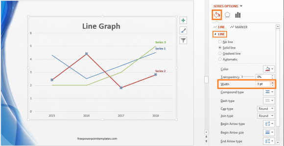 Graph - Hacks - Line Graph - Thick - FreePowerPointTemplates - Free ...