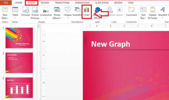 Graph - Insert - Chart - FreePowerPointTemplates