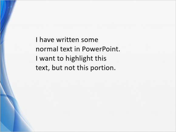 Highlight -- Highlighting Text 1 - FreePowerPointTemplates