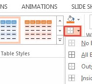 How To Apply Borders and Shading in PowerPoint 2013 1