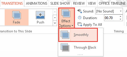 How To Apply Transition Effects in PowerPoint 2013 2