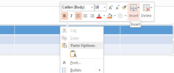 How To Create a Table in PowerPoint 2013 4