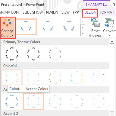 How To Format SmartArt in PowerPoint 2013 3