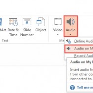 How To Insert Audio in PowerPoint 2013 1